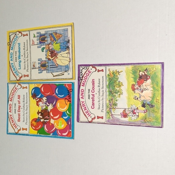 Cynthia Rylant Henry & Mudge Fictional Book Lot of 3 Books - Used - Picture 1 of 6
